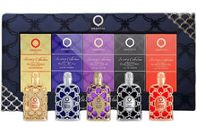 Load image into Gallery viewer, Orientica Luxury Collection 5 Pieces Mini Gift Set 0.25 oz 7.5 ml Eau De Parfum Dab-On Splash Bottle Boxed