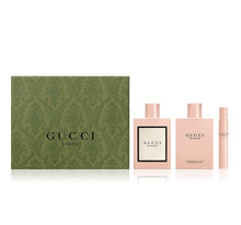 Load image into Gallery viewer, Gucci Bloom 3 Pieces Set 3.3 oz Edp Spray & 0.25 oz Edp Rollerball & 3.4 oz Body Lotion Women