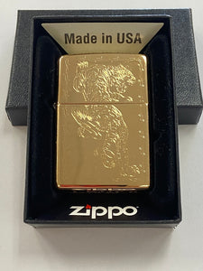 Zippo Lighter # 2548 Tiger With Barbed Wire