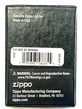 Load image into Gallery viewer, Zippo Lighter Polished # 151 Ace Of Spades