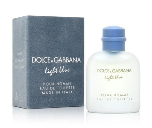 D&G Dolce Gabbana Light Blue Mini 0.15 oz 4.5 ml Eau De Toilette Dab-On Splash Men