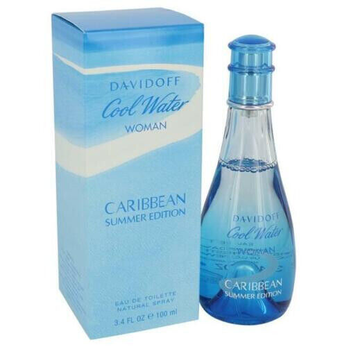 Davidoff Cool Water Caribbean Summer Edition 3.4 oz 100 ml Eau De Toilette Spray Women