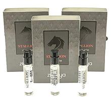 Load image into Gallery viewer, 3x Zimaya Stallion Sample Vial 0.09 oz 3 ml Eau De Parfum Spray Men