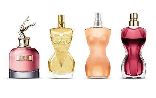 Jean Paul Gaultier Women 4 Pieces Mini Set 0.2 oz 6 ml (Edp & Edp) Scandal, Divine, Classic & La Belle