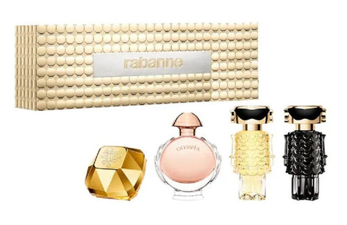 Paco Rabanne Women 4 Pieces Mini Set 0.17 oz Fame, Fame, Lady Million & Olympea Women