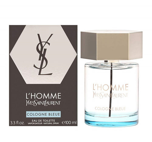 Ysl L'Homme Cologne Bleue Yves Saint Laurent 3.3 oz 100 ml Eau De Toilette Spray Men