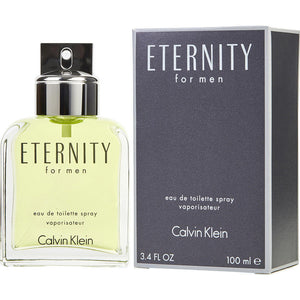 Ck Eternity Calvin Klein 3.4 oz 100 ml Eau De Toilette Spray Men