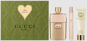 Gucci Guilty Pour Femme 3 Pieces Set 3.0 oz & 0.33 oz Eau De Parfum Spray & 1.6 oz Body Lotion Women