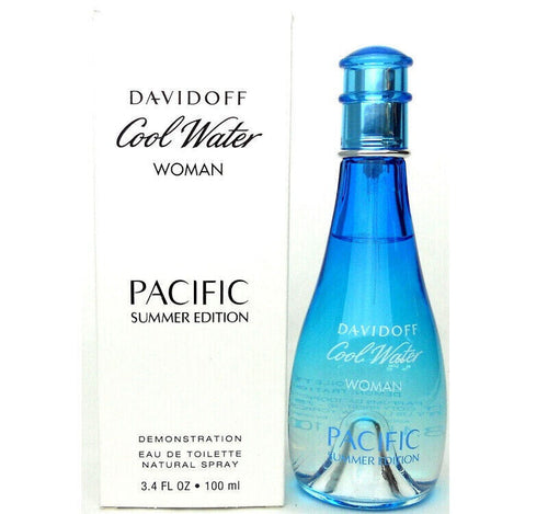 Cool Water Pacific Summer Edition Davidoff 3.4 oz 100 ml Eau De Toilette Spray Tester Women