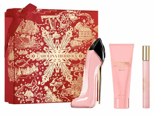 Carolina Herrera Good Girl BLUSH 3 Pieces Set 2.7 oz & 0.24 oz Edp Spray & 3.4 oz Body Lotion Women