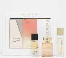 Load image into Gallery viewer, Michael Kors 3 Pieces Mini Set 0.17 oz 5 ml Gorgeous, Wonderlust &amp; Sexy Amber Women