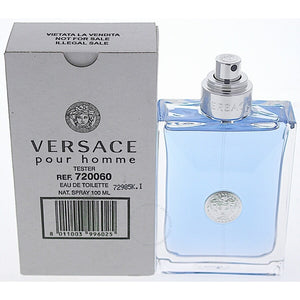 Versace Pour Homme 3.4 oz 100 ml Eau De Toilette Spray Tester No Cap Men