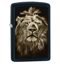 Load image into Gallery viewer, Zippo Lighter # 218 Lion Eyes Black Matte Finish
