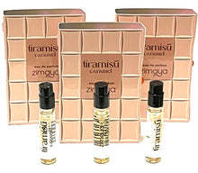 Load image into Gallery viewer, 3x Zimaya Tiramisu Caramel Sample Vial 0.09 oz 3 ml Eau De Parfum Spray Women