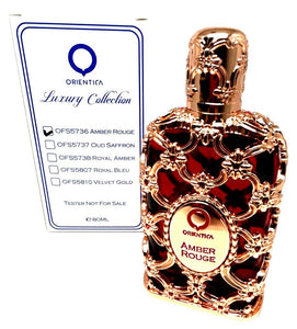 Orientica Amber Rouge 2.7 oz 80 ml Eau De Parfum Spray Unisex Tester