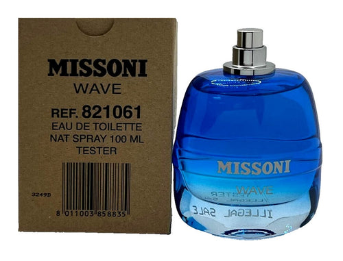 Missoni Wave 3.4 oz 100 ml Eau De Toilette Spray Tester Men