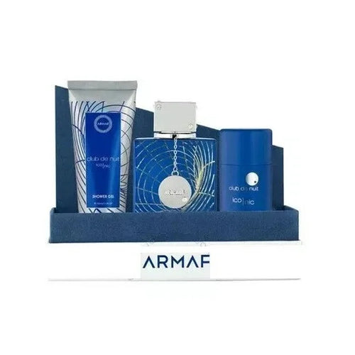 Armaf Club De Nuit ICONIC 3 Pieces Set 3.6 oz Edp Spray & Deodorant Stick & Shower Gel Men