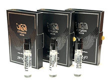 Load image into Gallery viewer, 3x Zimaya Itqan Noir Sample Vial 0.09 oz 3 ml Eau De Parfum Spray Men