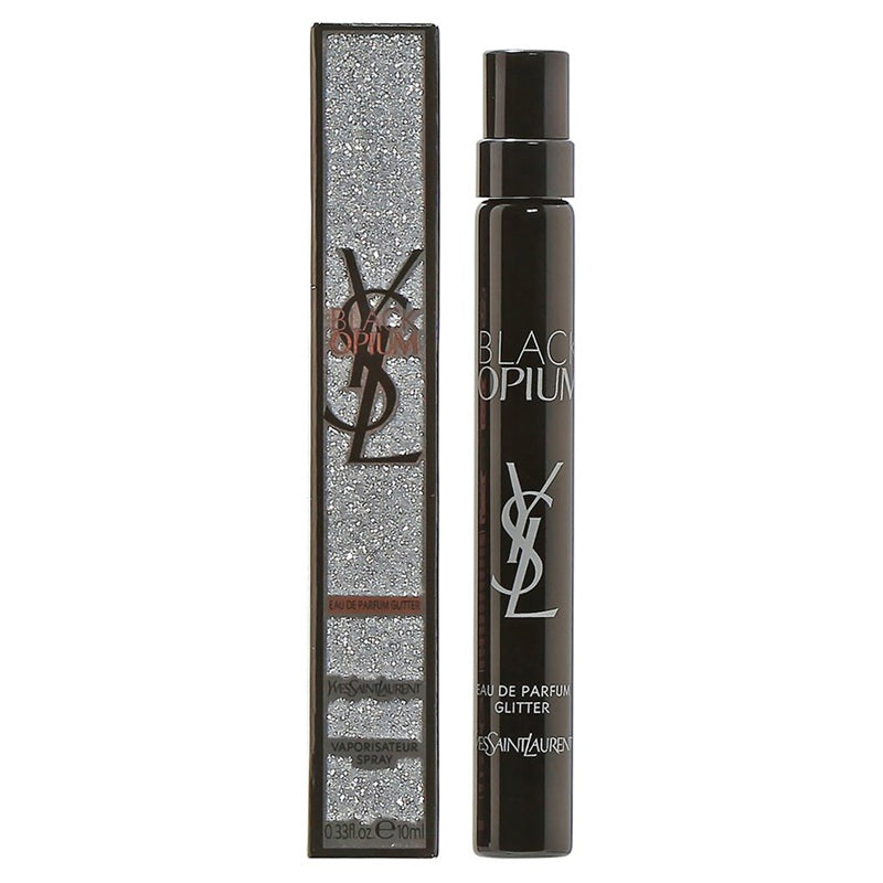 Yves Saint Laurent Black Opium Mini 0.33 oz 10 ml Eau De Parfum Glitter Spray Women