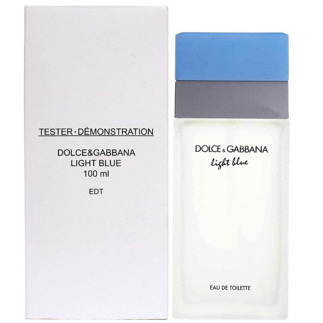 D&G Light Blue Dolce Gabbana 3.3 oz 100 ml Eau De Toilette Spray Tester Women