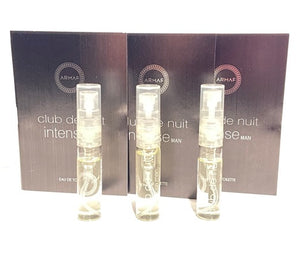 3x Armaf Club De Nuit Intense Sample Vial Eau De Toilette Spray Men