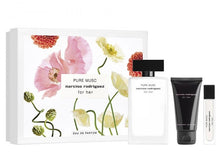 Load image into Gallery viewer, Narciso Rodriguez Pure Musc 3 Pieces Set 3.3 oz &amp; 0.3 oz Edp Spray 1.7 oz NR Body Lotion Women