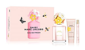 Marc Jacobs Daisy Eau So Fresh 3 Pieces Gift Set 4.2 oz & 0.33 oz Edt Spray & 2.5 oz Body Lotion Women