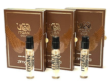 Load image into Gallery viewer, 3x Zimaya Itqan Gold Sample Vial 0.09 oz 3 ml Eau De Parfum Spray Unisex