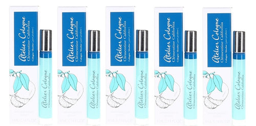 5X Atelier Cologne Clementine California Mini 0.14 oz 4 ml Pure Perfume Spray Unisex