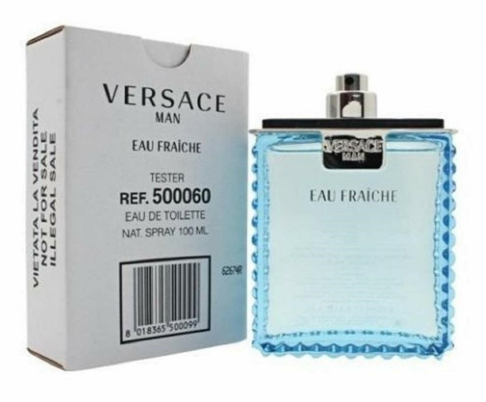 Versace Eau Fraiche 3.4 oz 100 ml Eau De Toilette Spray Tester Bottle Men
