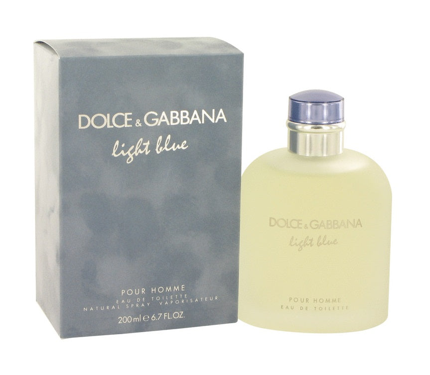 D&G Light Blue Dolce Gabbana 6.7 oz 200 ml Eau De Toilette Spray Men