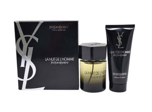 Ysl La Nuit De L'Homme Yves Saint Laurent 2 Pieces Travel Gift Set 3.3 oz Edt Spray & 3.3 oz Shower Gel Men