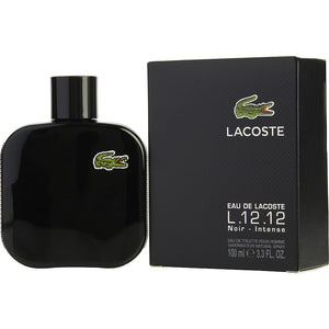 Lacoste L.12.12 Noir Intense 3.3 oz 100 ml Eau De Toilette Spray Men