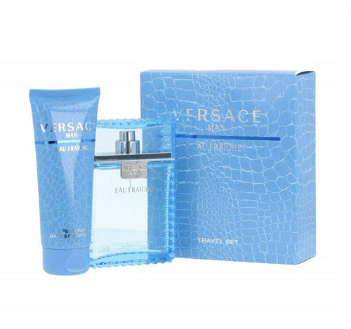 Versace Eau Fraiche 2 Pices Gift Set 3.4 oz Edt Spray  & 3.4 oz Perfumed Bath & Shower Gel Men