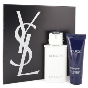 Ysl Kouros Yves Saint Laurent 2 Pieces Set 3.3 oz Edt Spray & 3.3 oz Shower Gel Men