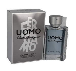 Salvatore Ferragamo Uomo Casual Life 3.4 oz 100 ml Eau De Toilette Spray Men