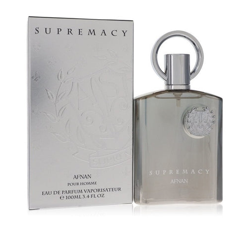 Afnan Supremacy Silver 3.4 oz 100 ml Eau De Parfum Spray Men