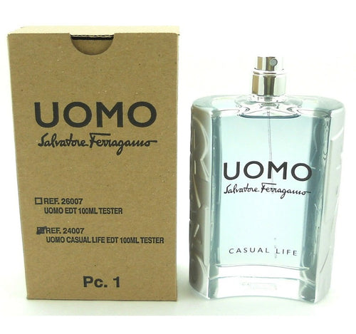 Salvatore Ferragamo Uomo Casual Life 3.4 oz 100 ml Eau De Toilette Spray Tester Men