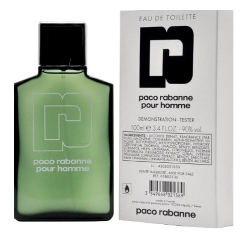 Paco Rabanne 3.4 oz 100 ml Eau De Toilette Spray Tester Bottle Men
