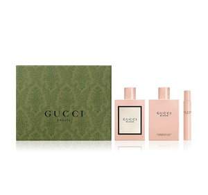Gucci Bloom 3 Pieces Set 3.3 oz Edp Spray & 0.25 oz Edp Rollerball & 3.4 oz Body Lotion Women