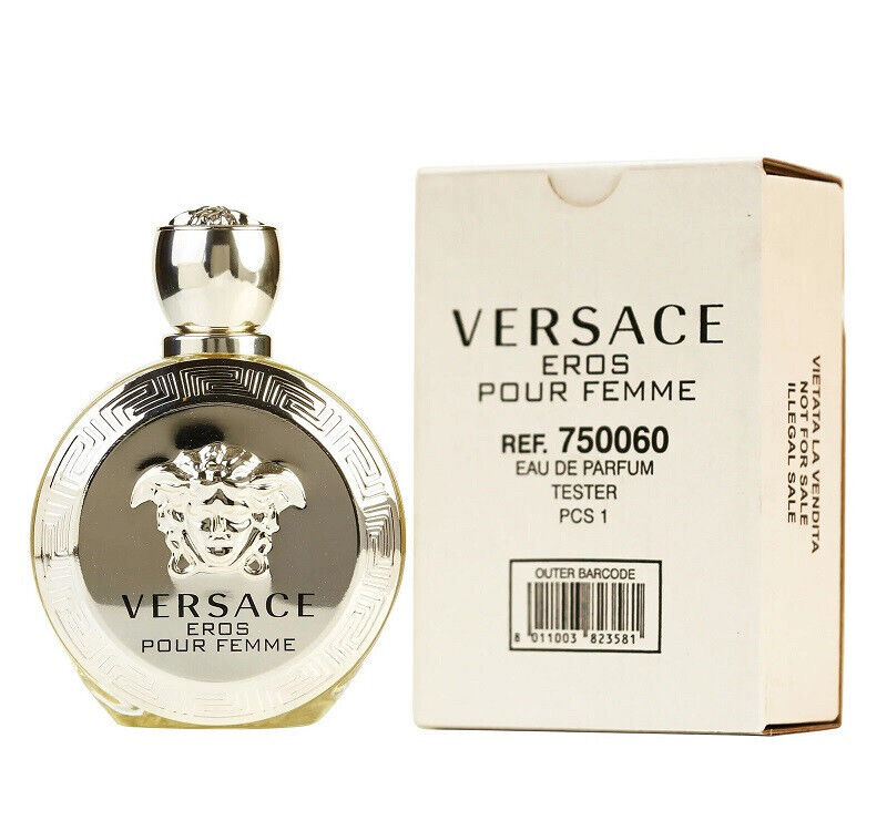 Versace Eros Pour Femme 3.4 oz 100 ml Eau De Parfum Spray Tester Women