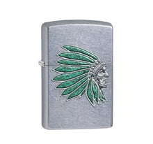 Load image into Gallery viewer, Zippo Lighter # 207 Stainless Street Chrome - Indian Head