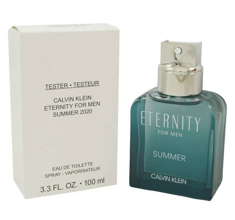 Calvin Klein Eternity Summer 2020 3.4 oz 100 ml Eau De Toilette Spray Tester Bottle Men