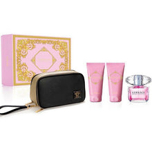 Load image into Gallery viewer, Versace Bright Crystal 4 Pieces Set 3.0 oz Edt Spray &amp; 3.4 oz BL &amp; 3.4 oz SG &amp; Bag Women