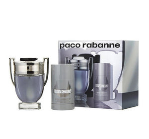 Paco Rabanne Invictus 2 Pieces Set 3.4 oz Edt Spray & 2.5 oz Deodorant Stick Men