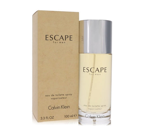 Calvin Klein Escape 3.4 oz 100 ml Eau De Toilette Spray Clear Bottle Men