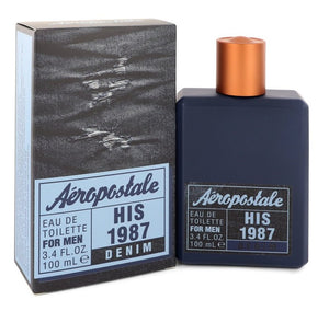 Aeropostale Denim His 1987 3.4 oz 100 ml Eau De Toilette Spray Men