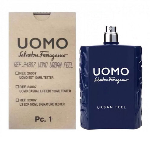 Salvatore Ferragamo Uomo Urban Feel 3.4 oz 100 ml Eau De Toilette Spray Tester Men