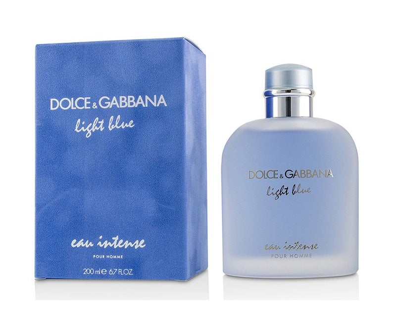 D&G Dolce Gabbana Light Blue Intense 6.7 oz 200 ml Eau De Parfum Spray Men