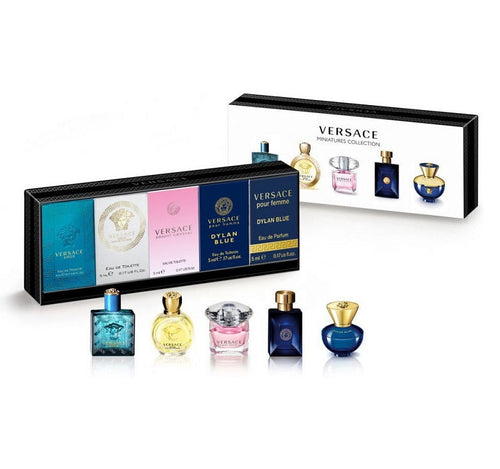 Versace 5 Pieces Mini Set Eros M, Eros W, Bright Crystal, Dylan Blue M, Dylan Blue W
